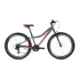 Велосипед FORWARD JADE 24 1.0 (24" 7 ск. рост. 12") 2022, серый/розовый, RBK22FW24744 