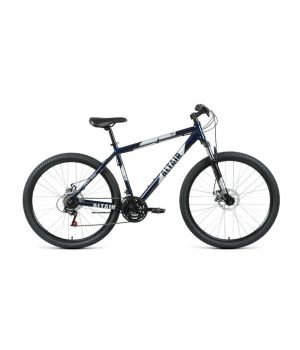 Велосипед AL 27,5 D (27,5" 21 ск. рост. 19") 2020-2021, темно-синий/серебристый, RBKT1M37G012