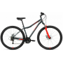 Велосипед ALTAIR MTB HT 29 2.0 D (29" 21 ск. рост. 19") 2022, темно-серый/красный, RBK22AL29171 