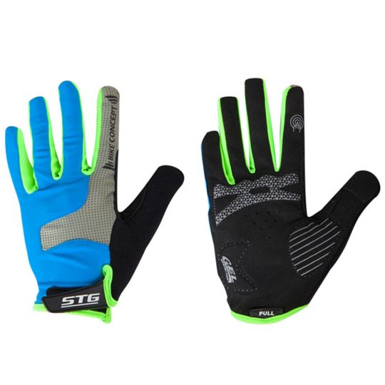 Перчатки STG мод.AL-05-1871 синие/серые/черные/зеленыеполноразмерные  M 