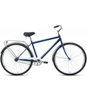 Велосипед FORWARD DORTMUND 28 1.0 (28" 1 ск. рост 19") 2020-2021, темно-синий/белый, RBKW1C181004