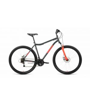 Велосипед ALTAIR MTB HT 29 2.0 D (29" 21 ск. рост. 17") 2022, темно-серый/красный, RBK22AL29161