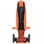 Самокат-кикборд Novatrack RainBow, подростковый, ручной тормоз, свет.колеса,max 60кг, оранжевый #126 