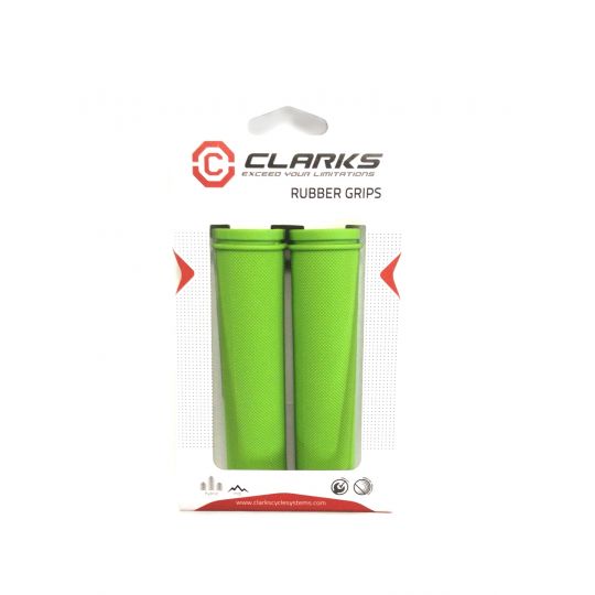 Ручки .С98-130 на руль 3-378 резиновые 130мм зеленые CLARK`S NEW 