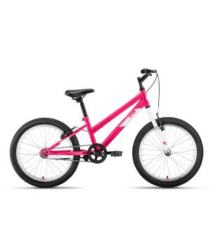 Велосипед ALTAIR MTB HT 20 LOW (20" 1 ск. рост. 10.5") 2022, розовый/белый, IBK22AL20086