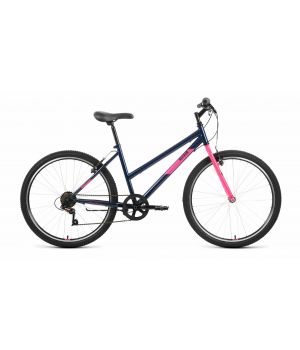 Велосипед ALTAIR MTB HT 26 low (26" 6 ск. рост. 15") 2022, темно-синий/розовый