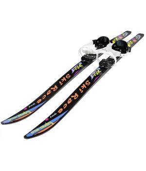 Лыжи пластиковые SKI RACE с палками 120/105 подростковые