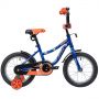 Велосипед NOVATRACK NEPTUNE 14 синий/оранжевый, тормоз нож, крылья корот, полная защ.цепи 