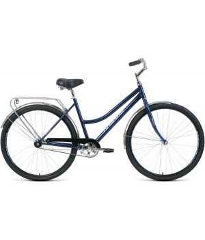 Велосипед FORWARD TALICA 28 1.0 (28" 1 ск. рост 19") 2020-2021, темно-синий/сиреневый, RBKW1C181006