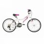 Велосипед NOVATRACK 20" ALICE белый,  стальная рама, 6 скор., Shimano TY21/Microshift TS38, V- brake 