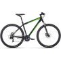 Велосипед FORWARD APACHE 29 2.0 D CLASSIC (29" 21 ск. рост. 21") 2022, черный/ярко-зеленый, RBK22FW2 