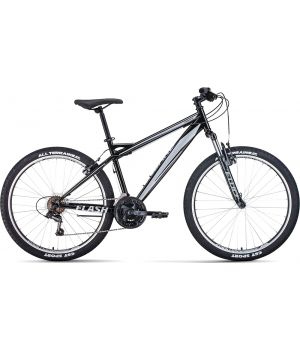 Велосипед FORWARD FLASH 26 1.2 S, 2020-2021, (21 ск. р-р 17") черный/серый, RBKW1M16GS26