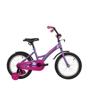 Велосипед NOVATRACK 16" STRIKE фиолетовый, тормоз нож, крылья корот, полная защита цепи