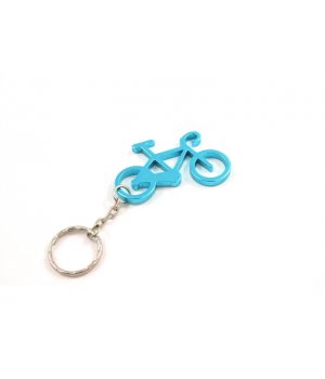 Брелок 5-719908 для ключей "велосипед" алюм. голубой, логотип M-WAVE