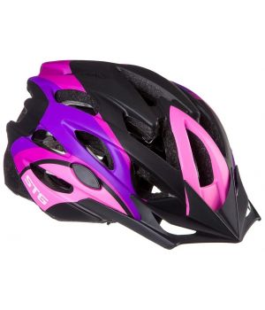 Шлем STG MV29-A, M (55-58), розово/фиолет /черн, с фикс застежкой