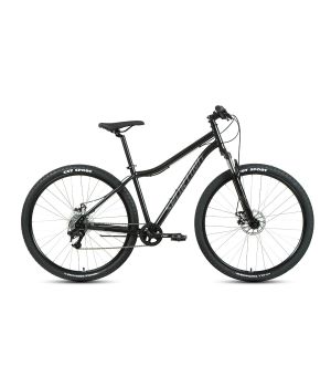 Велосипед FORWARD SPORTING 29 2.2 D (29" 21 ск. рост. 21") 2022, черный/темно-серый, RBK22FW29950
