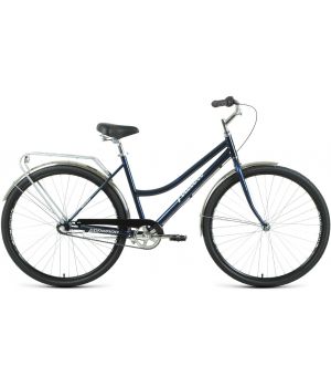 Велосипед FORWARD TALICA 28 3.0 (28" 3 ск. рост. 19") 2020-2021, темно-синий/серебристый, RBKW1C1830
