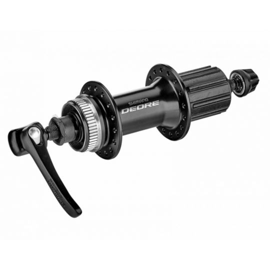 Втулка задняя Shimano Deore M6000, алюм. 32отв, под кассету 8-10ск, с эксц., под диск C.Lock, QR, с  