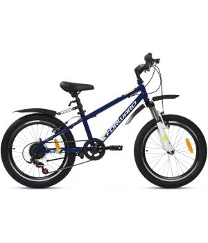 Велосипед FORWARD UNIT 20 2.2 (20" 6 ск. рост 10.5") 2020-2021, темно-синий/белый, RBKW11N06003