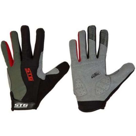 Перчатки STG с длинными пальцами и защитной прокладкой, застежка на липучке (размер S) 