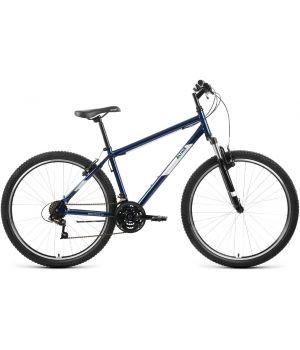 Велосипед ALTAIR MTB HT 27,5 1.0 (27,5" 21 ск. рост. 17") 2022, темно-синий/серебристый, RBK22AL2713