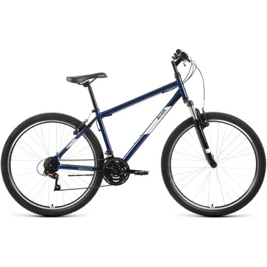 Велосипед ALTAIR MTB HT 27,5 1.0 (27,5" 21 ск. рост. 17") 2022, темно-синий/серебристый, RBK22AL2713 