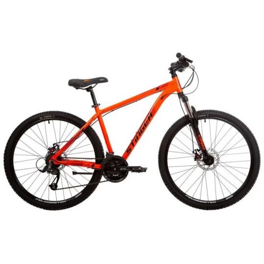 Велосипед STINGER 27.5" ELEMENT STD SE оранжевый, алюминий, размер 18" 