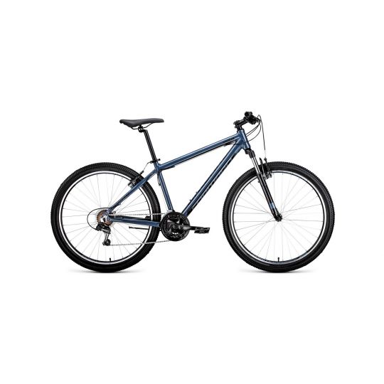 Велосипед FORWARD APACHE 27,5 1.0 алюм. (27,5" 21ск рост 19&#039;&#039;) серый / черный /, RBKW0M67Q021 