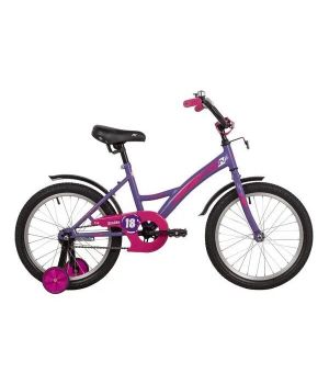 Велосипед NOVATRACK 18" STRIKE фиолетовый, тормоз нож, крылья корот, защита А-тип