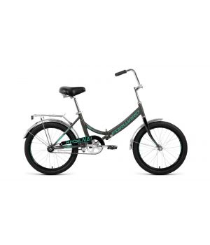 Велосипед FORWARD ARSENAL 20 1.0 (20" 1 ск. рост 14" скл.) 2019-2020, серый/бирюзовый, RBKW0YN01006