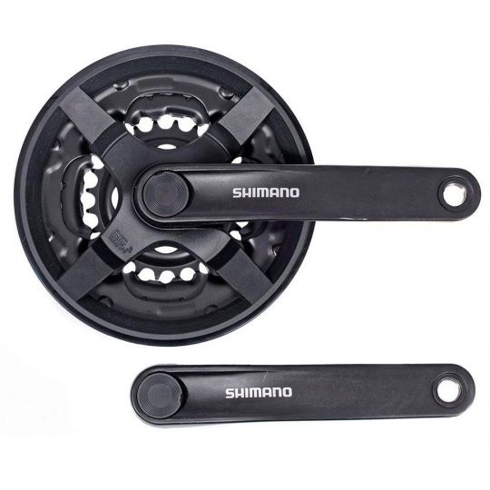 Шатуны Shimano TY301, 42/34/24, 175мм, кв,  с защитой, черн, б/уп AFCTY301E244CL 