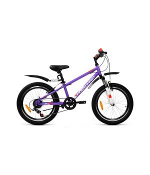 Велосипед FORWARD UNIT 20 2.0 (20" 6 ск. рост. 10.5") 2022, фиолетовый/белый, IBK22FW20062