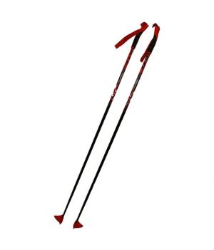 Палки лыжные стеклопластиковые STC Composite, Active (130см, black/red)