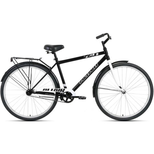Велосипед ALTAIR CITY 28 high (28" 1 ск. рост 19") 2020-2021, черный/серый, RBKT1YN81002 