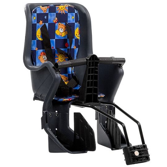 Кресло детское заднее GH-029LG серое  с разноцветным текстилем 