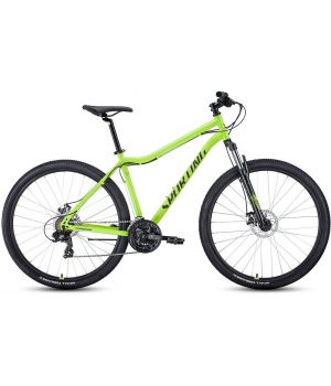 Велосипед FORWARD SPORTING 29 2.0 D (29" 21 ск. рост. 21") 2022, ярко-зеленый/черный, RBK22FW29943