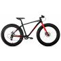 Велосипед FORWARD BIZON 26 D (26" 8 ск. рост. 18") 2022, черный/красный, RBK22FW26566 