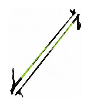 Палки лыжные стеклопластиковые Sable nitro, (140 см. black/green)