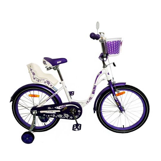 Велосипед  детский двухколесный   BIBI 18" FLY 18.SC.FLY.VT0 бело-фиолет 