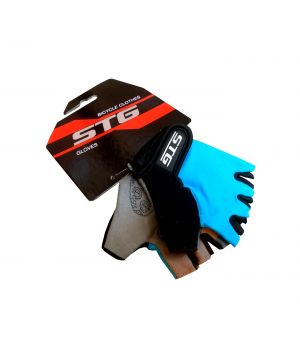 Перчатки STG детск.мод.819 с защитной прокладкой,застежка на липучке, размер S,синие