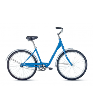 Велосипед FORWARD GRACE 26 1.0 (26" 1 ск. рост. 17") 2022, синий/белый, IBK22FW26693