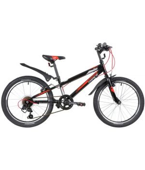 Велосипед NOVATRACK 20" RACER, черный, сталь, 6 скор., Microshift TS38-6/Shimano, V-Brake