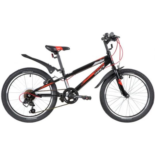 Велосипед NOVATRACK 20" RACER, черный, сталь, 6 скор., Microshift TS38-6/Shimano, V-Brake 