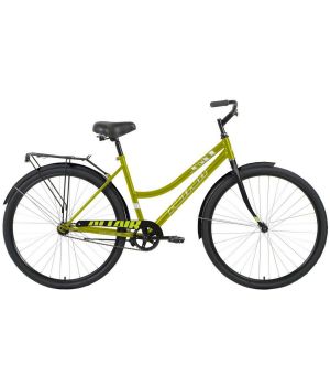 Велосипед ALTAIR CITY 28 low (28" 1 ск. рост. 19") 2022, зеленый/черный, RBK22AL28023