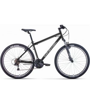 Велосипед FORWARD SPORTING 27,5 1.0 (27,5" 21 ск. рост. 15") 2022, черный/серебристый, RBK22FW27820