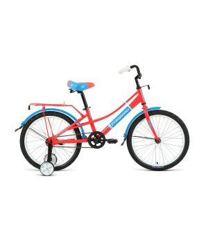 Велосипед FORWARD AZURE 18 (18" 1 ск.) 2022, коралловый/голубой, IBK22FW18126