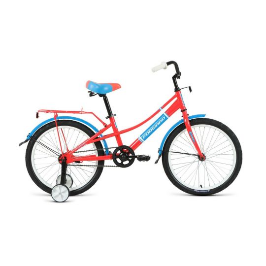 Велосипед FORWARD AZURE 18 (18" 1 ск.) 2022, коралловый/голубой, IBK22FW18126 