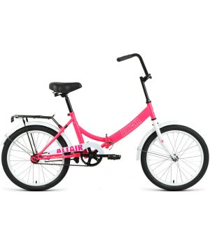 Велосипед ALTAIR CITY 20 (20" 1 ск. рост. 14" скл.) 2022, розовый/белый, RBK22AL20005