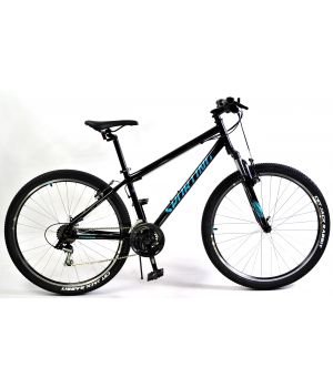 Велосипед FORWARD SPORTING 27,5 1.0 (27,5" 21 ск. рост. 17") 2022, черный/бирюзовый, RBK22FW27829