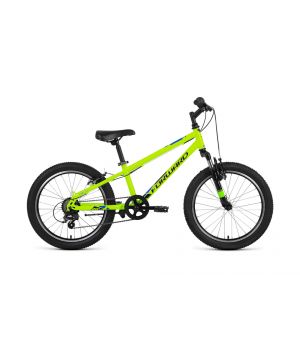 Велосипед FORWARD UNIT 20 2.0 (20" 6 ск. рост. 10.5") 2022, ярко-зеленый/черный, IBK22FW20059